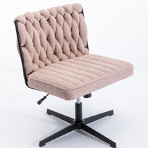 Desk chair deals no wheels pink